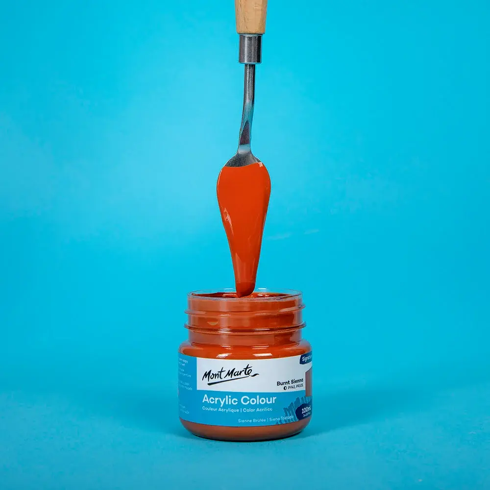 Mont-Marte-Acrylic-Colour-Paint-Signature-100ml-Tub-BurntSienna-MSCH1014_V08-Feature.webp