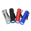 9-LED Mini Purple / 395nm UV LED Flashlight