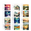 Pre-Drawn Scenery Design Canvas Panel – 20x20cm