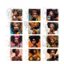 Pre-Drawn African Queen Design Canvas Panel – 20x25cm