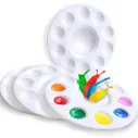 Plastic Paint Mixing Palette – 10 Compartments for Artists & Students