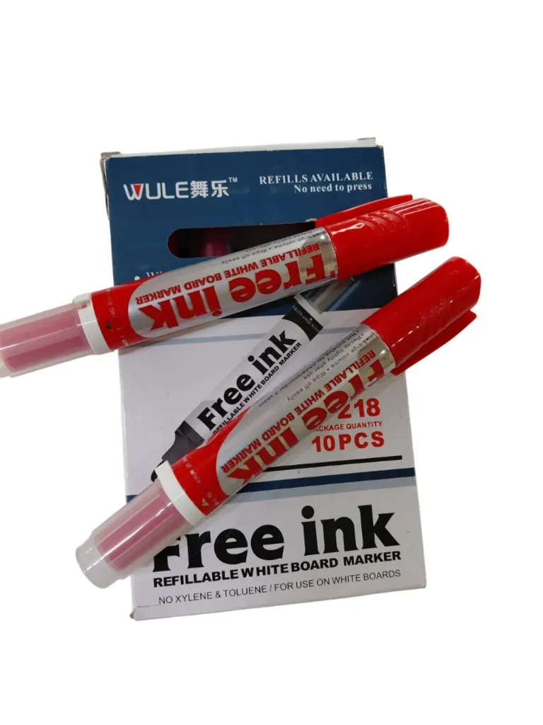 Free Ink Whiteboard Markers – Red (Pack of 10)