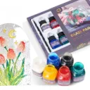 6 Colors Glass Paint Set – 30ml Eco-Friendly Acrylic Pigment for Glass & Ceramics