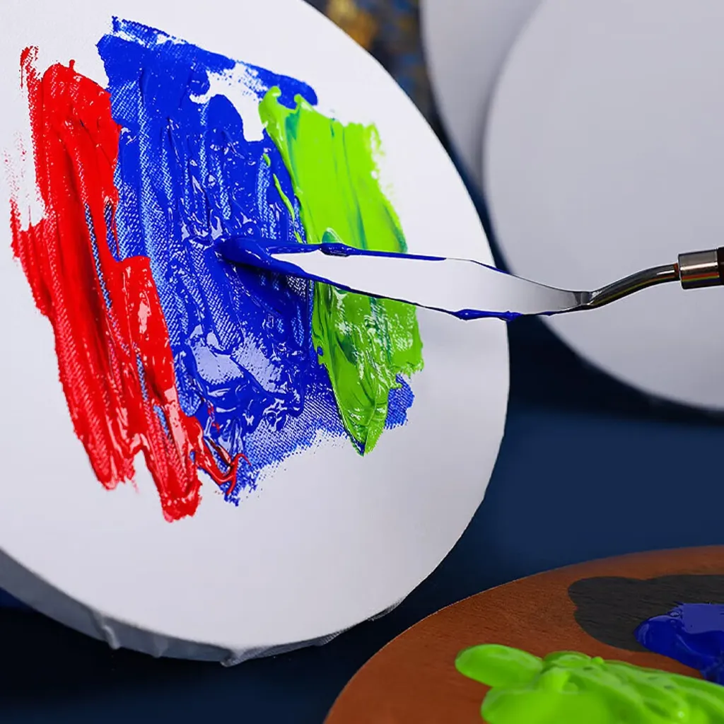 20cm Round Canvas Board – Premium Painting Canvas