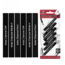6pcs Compressed Graphite & Black Charcoal Sketching Sticks Set