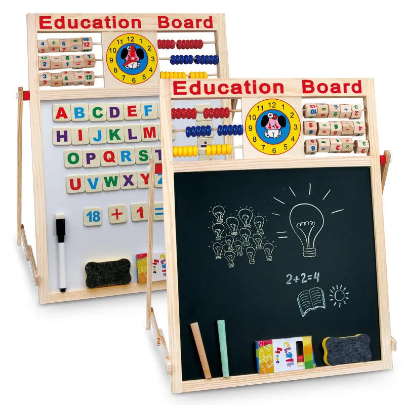 Children's Educational Blackboard & Whiteboard Learning Station