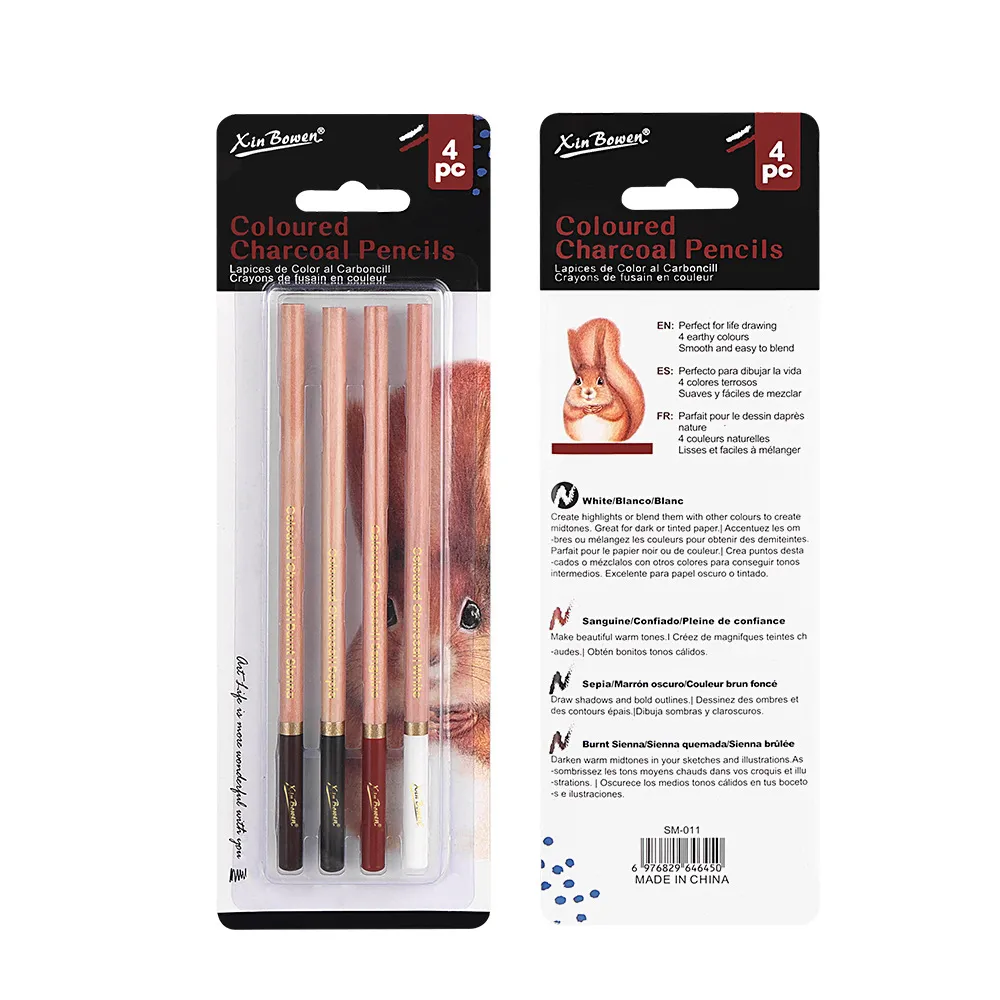 Colored Charcoal Pencils