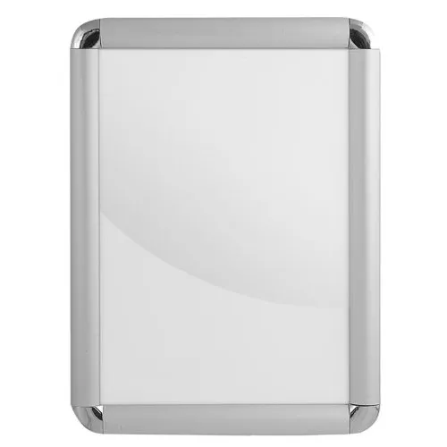 A4 Snap Frame Poster Display – Silver Aluminum Frame