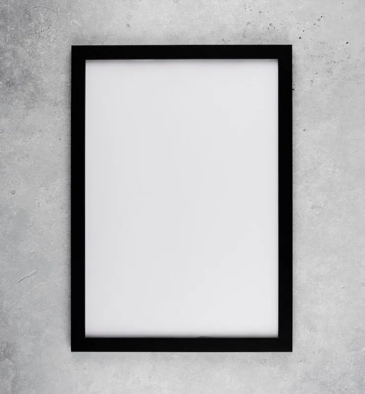 Black A2 Picture Frame with Glass – 42 × 60 cm Photo & Poster Display Frame