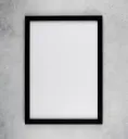 Black A2 Picture Frame with Glass