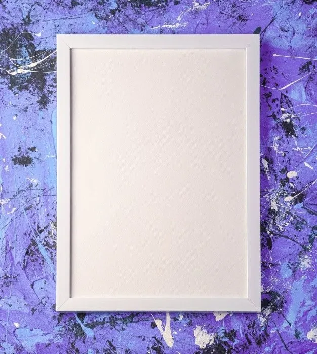 White A2 Picture Frame with Glass