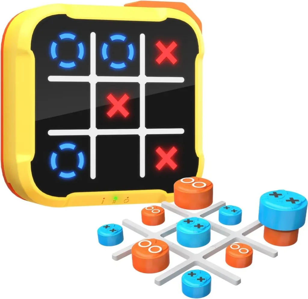 Tic Tac Toe 3-in-1 Handheld Puzzle Game Console