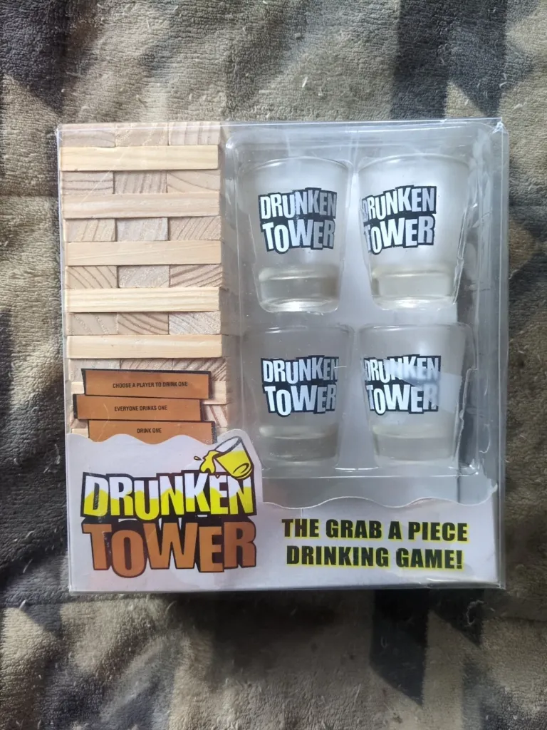 Drunken Tower – The Grab-A-Piece Drinking Game
