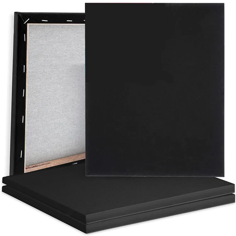 A4 Black Primed Art Canvas