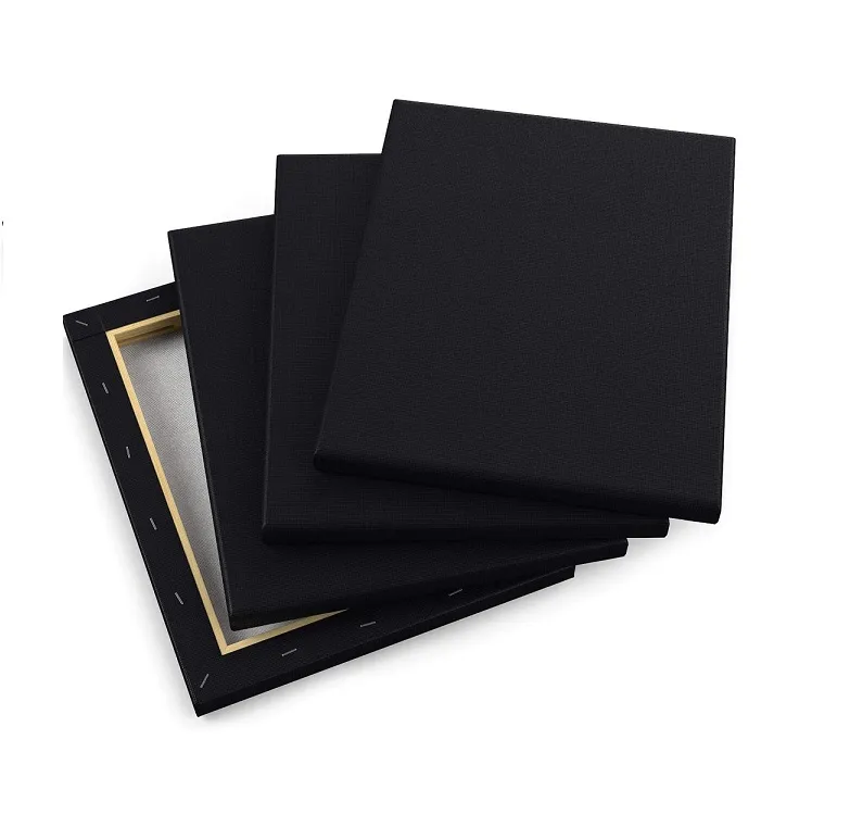 Black Art Canvas – Cotton Stretched Canvas 15 x 20 CM