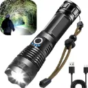 LED P50 Zoom Flashlight – Super Bright Rechargeable