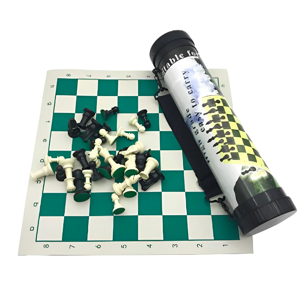 Premium Chess Mat with Artificial Leather – 30 x 30 cm