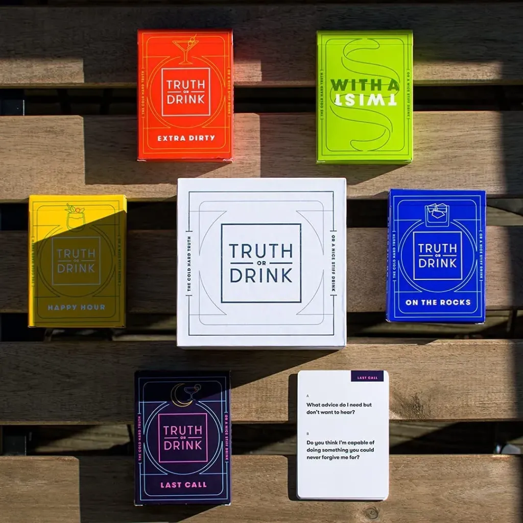 Truth or Drink Card Game – The Ultimate Party Game to Uncover Hidden Truths