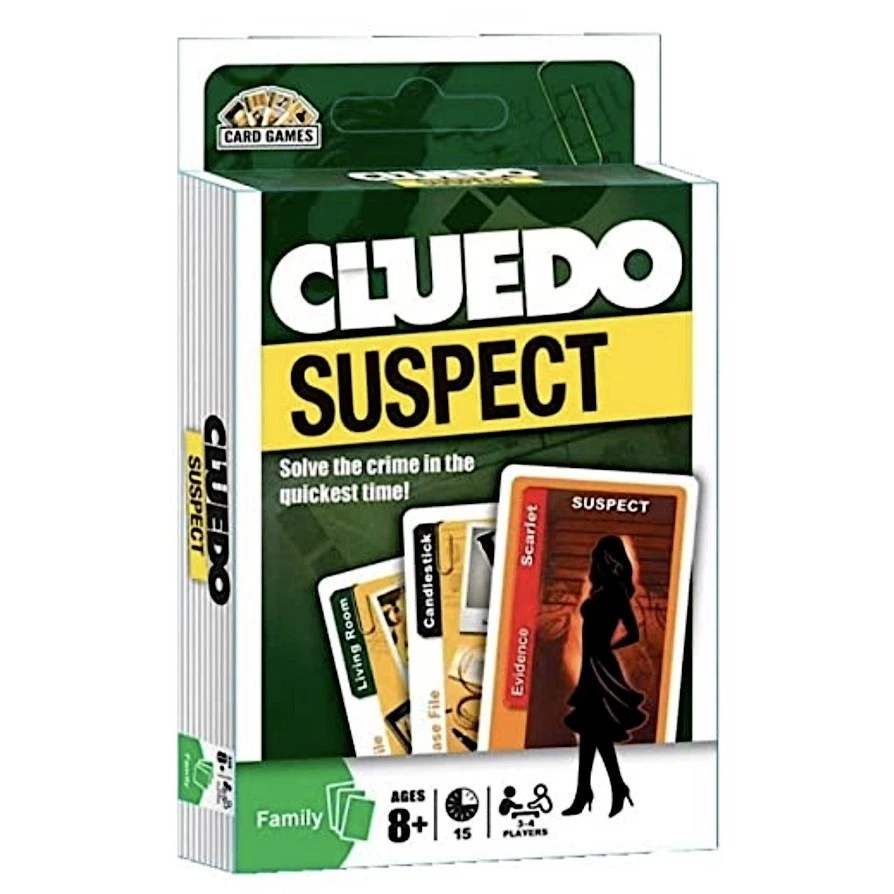 Cluedo Suspect Card Game – Classic Mystery Detective Game