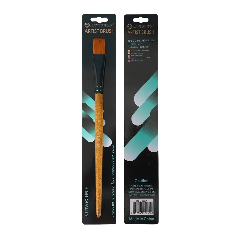 Single Piece 8# Flat Art Brush