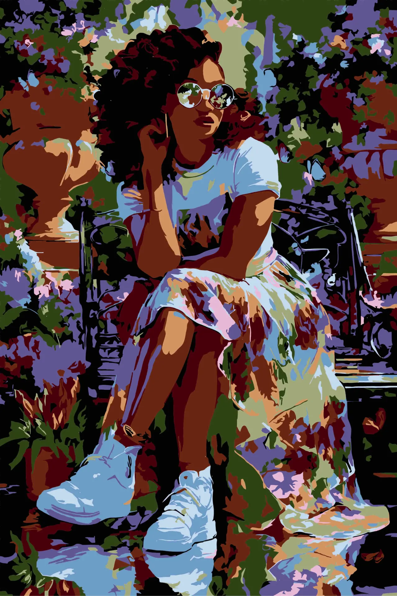 Lady Paint by Numbers Kit – 20 x 30 cm