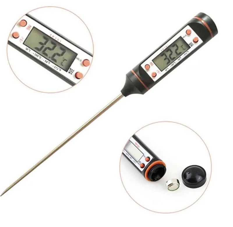 Digital LCD Cooking Food & BBQ Thermometer