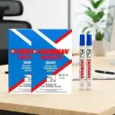 SNOWMAN G-12 Blue Permanent Marker Set – 12 Pieces