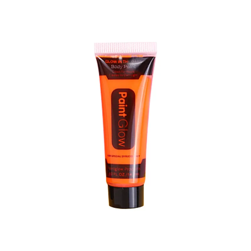 Orange Glow in the Dark Face & Body Paint 14ml