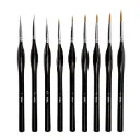 9 Pieces Fine Detail Paint Brush Set