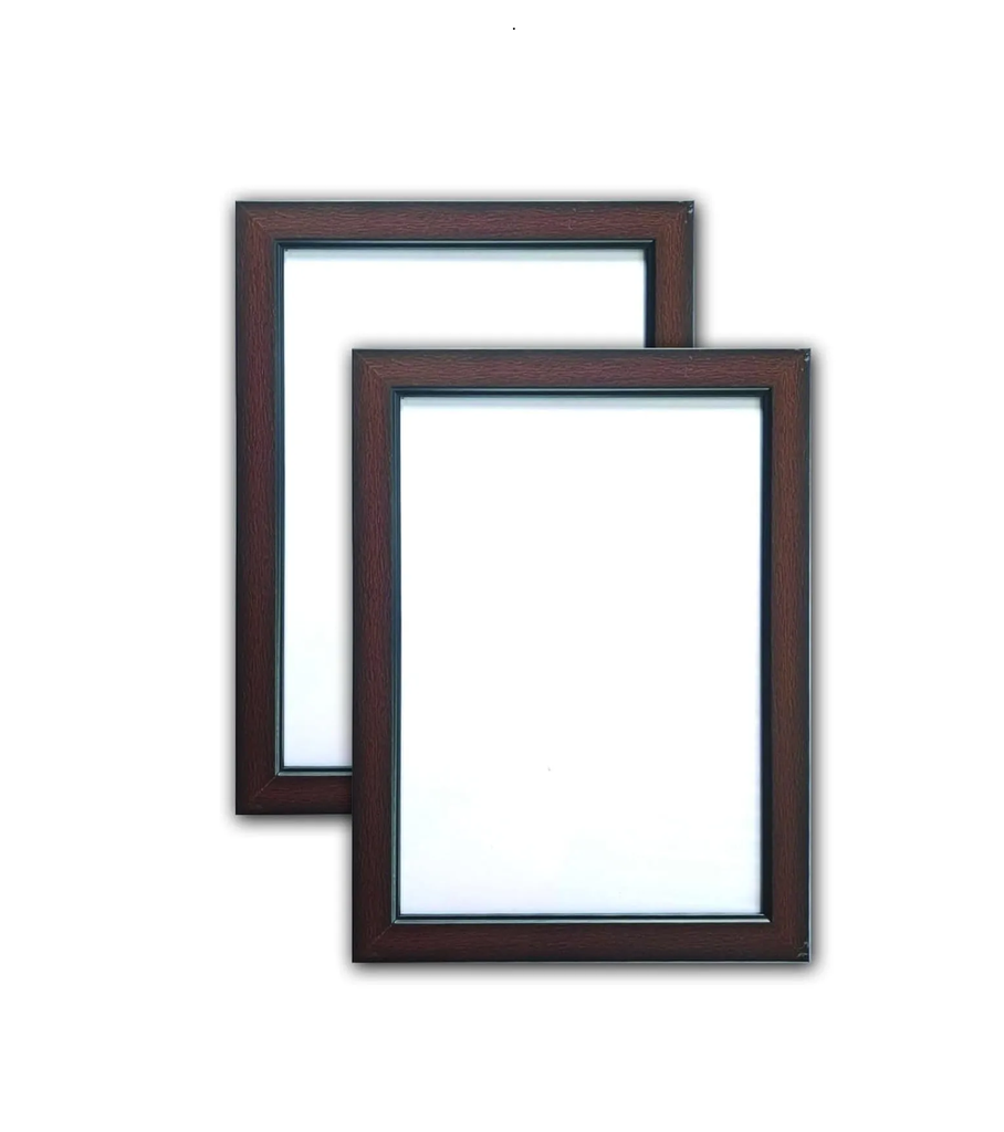 A4 Dark Brown Photo Frame with Glass Front