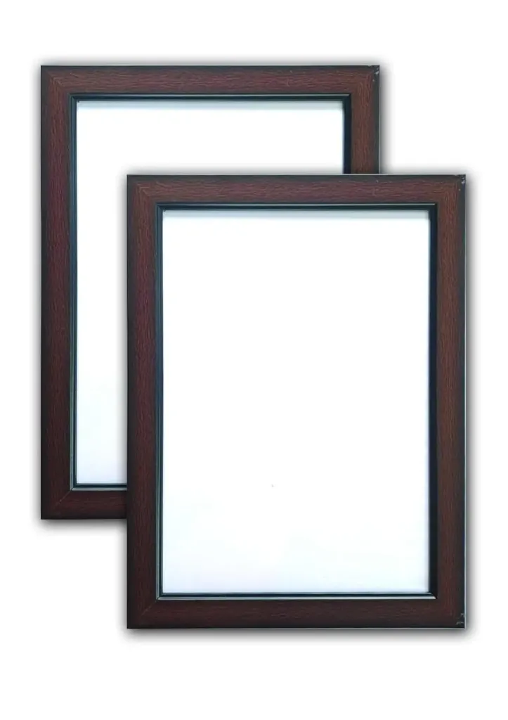 A4 Dark Brown Photo Frame with Glass Front