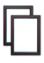 A4 Dark Brown Photo Frame with Glass Front
