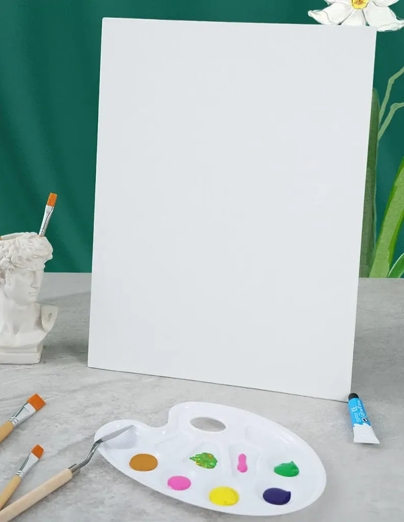 Premium 30 × 40 cm Blank Canvas Panel