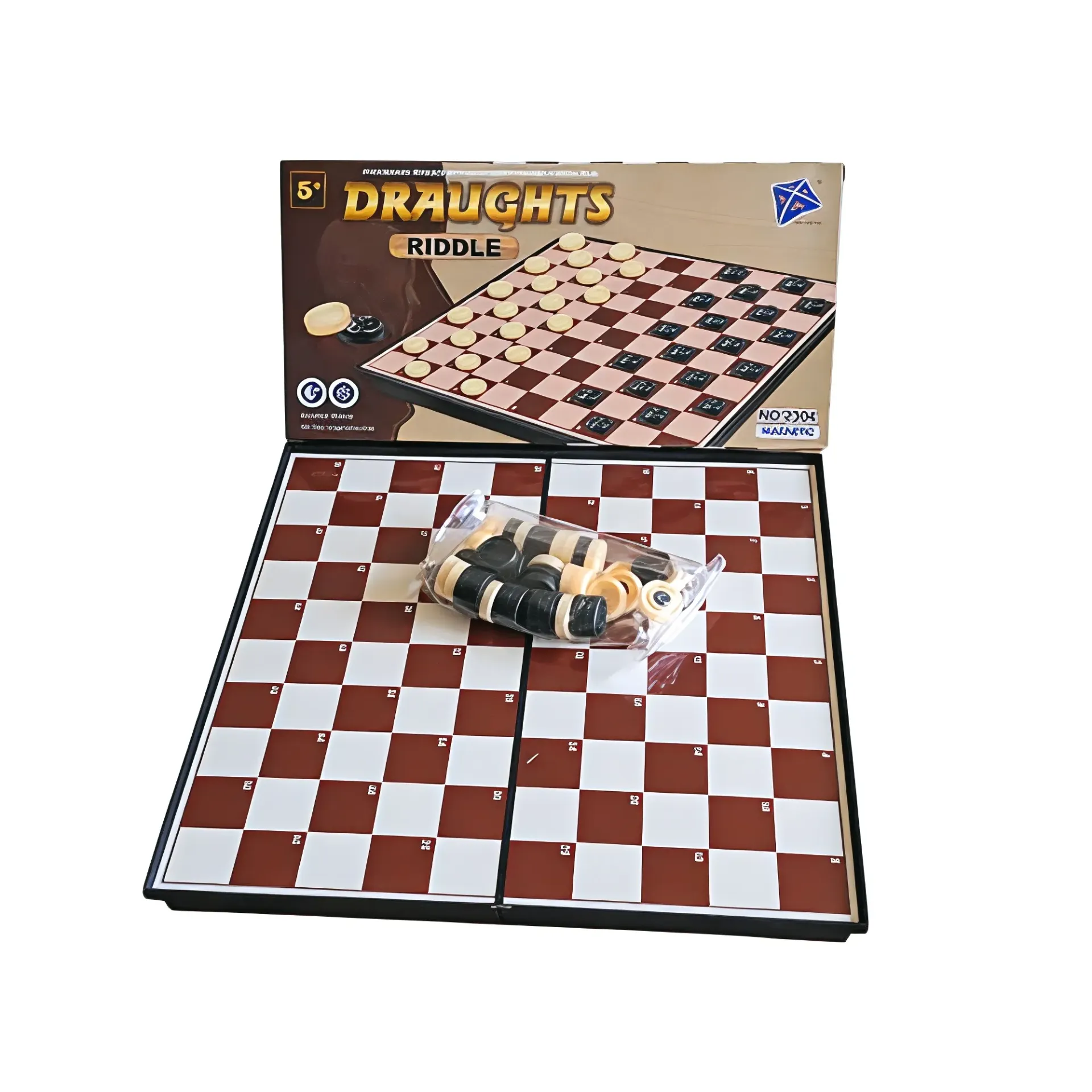 Draughts Riddle Board Game