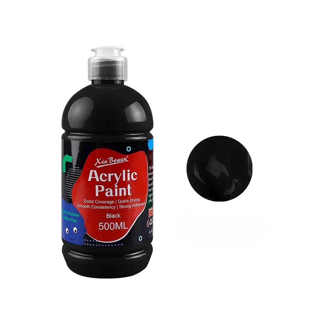 Black 500ML Acrylic Paint