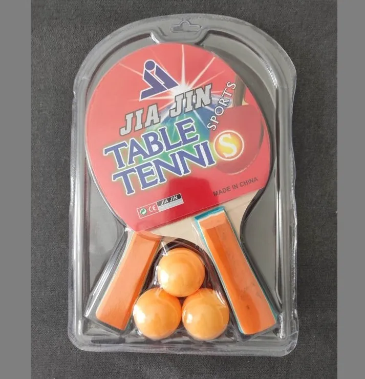 Table Tennis Racket Set – 2 Ping Pong Bats & 3 Balls