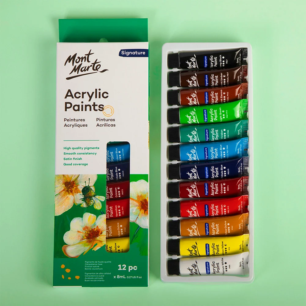 Acrylic Paint Set Signature 12pc x 8ml