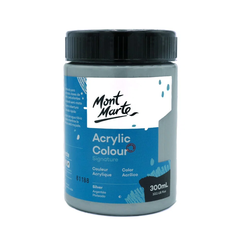 Acrylic Colour Paint Signature 300ml – Silver