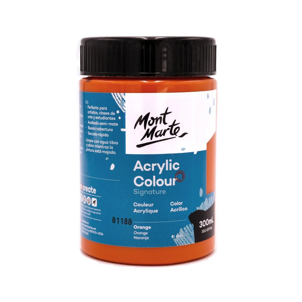 Acrylic Colour Paint Signature 300ml – Orange