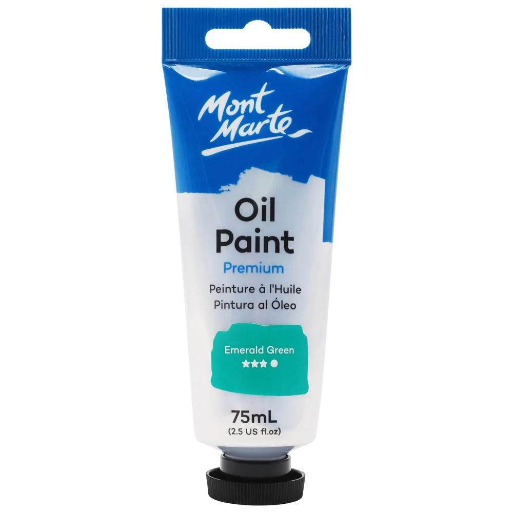 Mont Marte Premium Oil Paint 75ml – Emerald Green