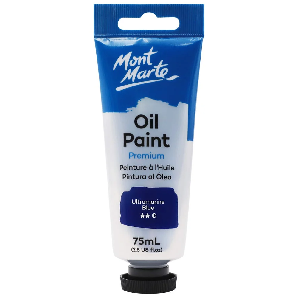 Mont Marte Premium Oil Paint 75ml – Ultramarine Blue