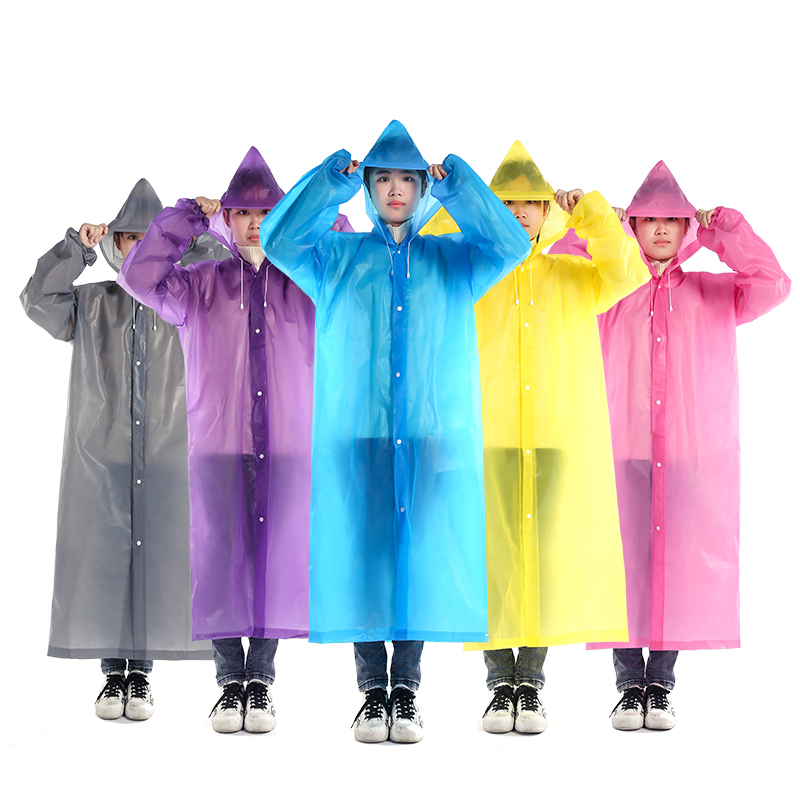 PE EVA Poncho Raincoat – Waterproof Rainwear