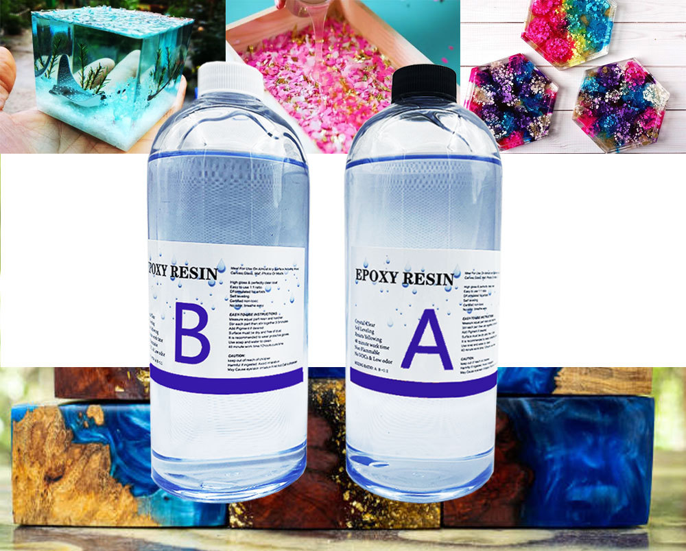 2 Liter Epoxy Resin & Hardener – 1:1 DIY Crafts & Wood