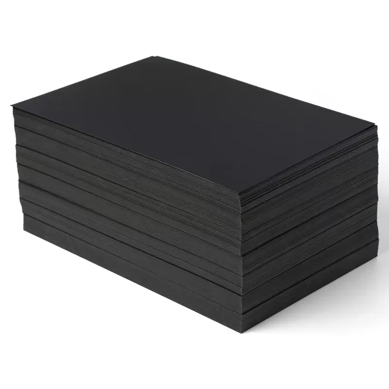 Black A4 Embossed Paper Binding Covers – 100 Pieces