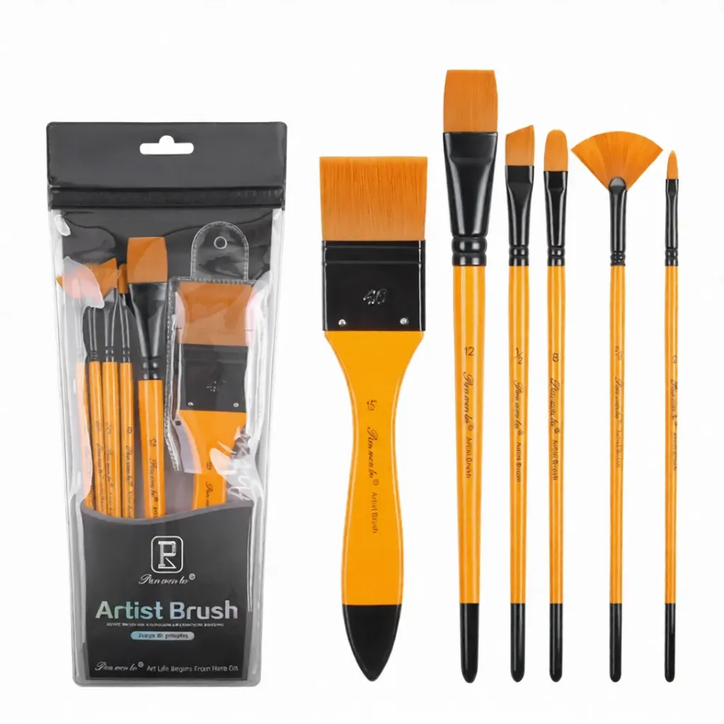 6 Pcs Watercolor Brush Set