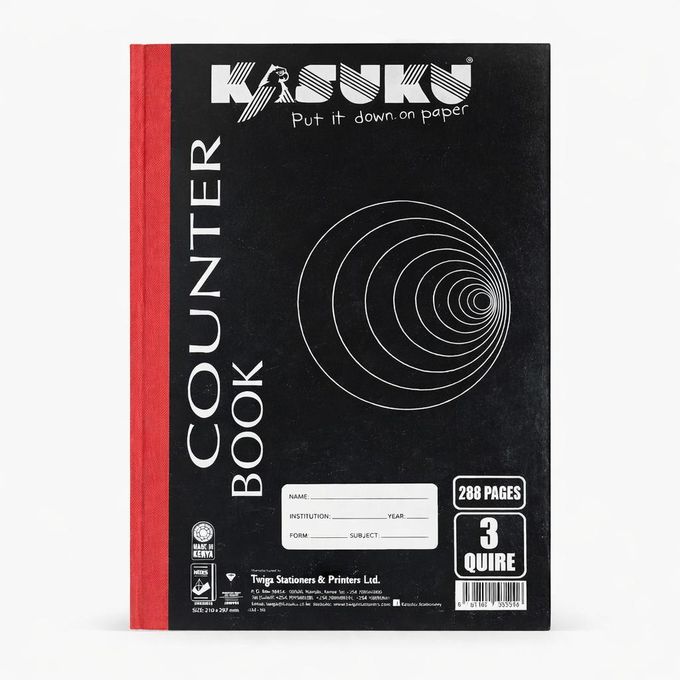 Kasuku 3 Quire A4 Counter Book Hard Cover