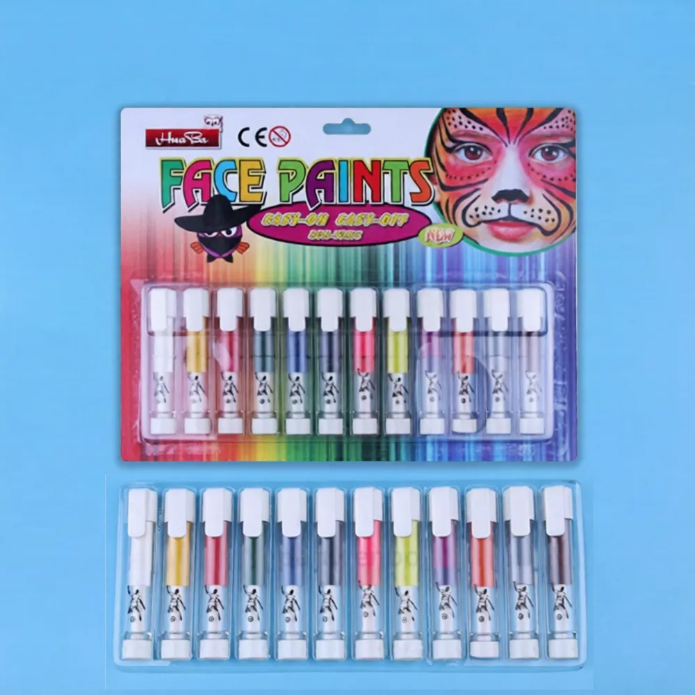 Face Paint Crayons 12 Colors