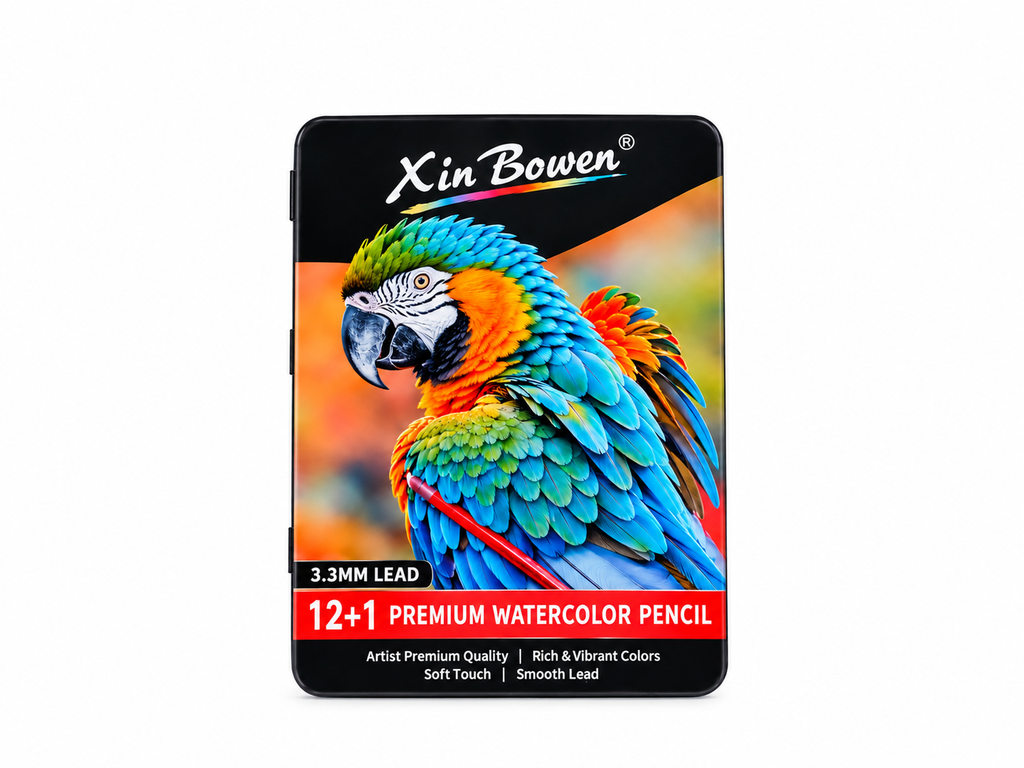 12 Colors Premium Watercolor Pencils with Art Brush