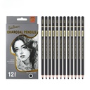 Charcoal Pencils – 12-Piece Sketching Pencil Set