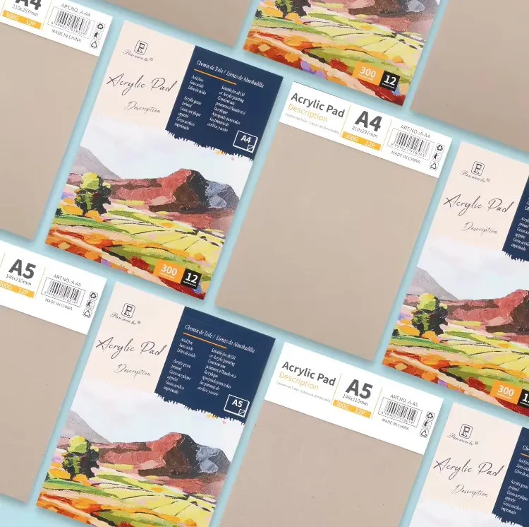 A4 Acrylic Painting Pad – Premium Artist Paper for Acrylics